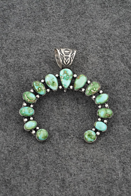 Turquoise & Sterling Silver Pendant - Diane Wylie