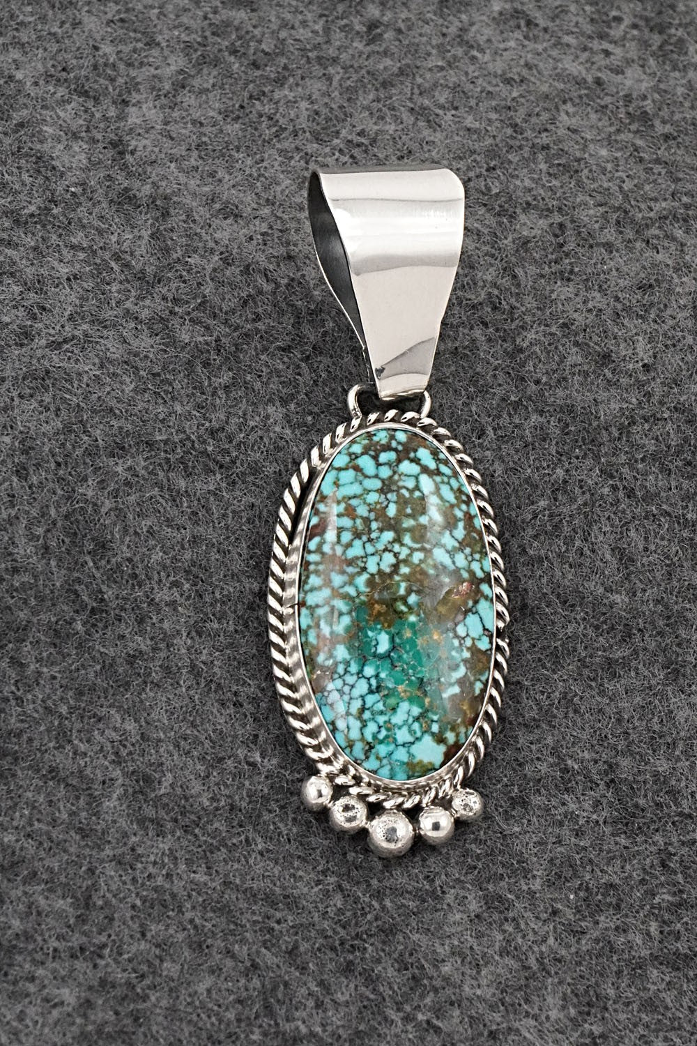 Turquoise & Sterling Silver Pendant - Rena Begay