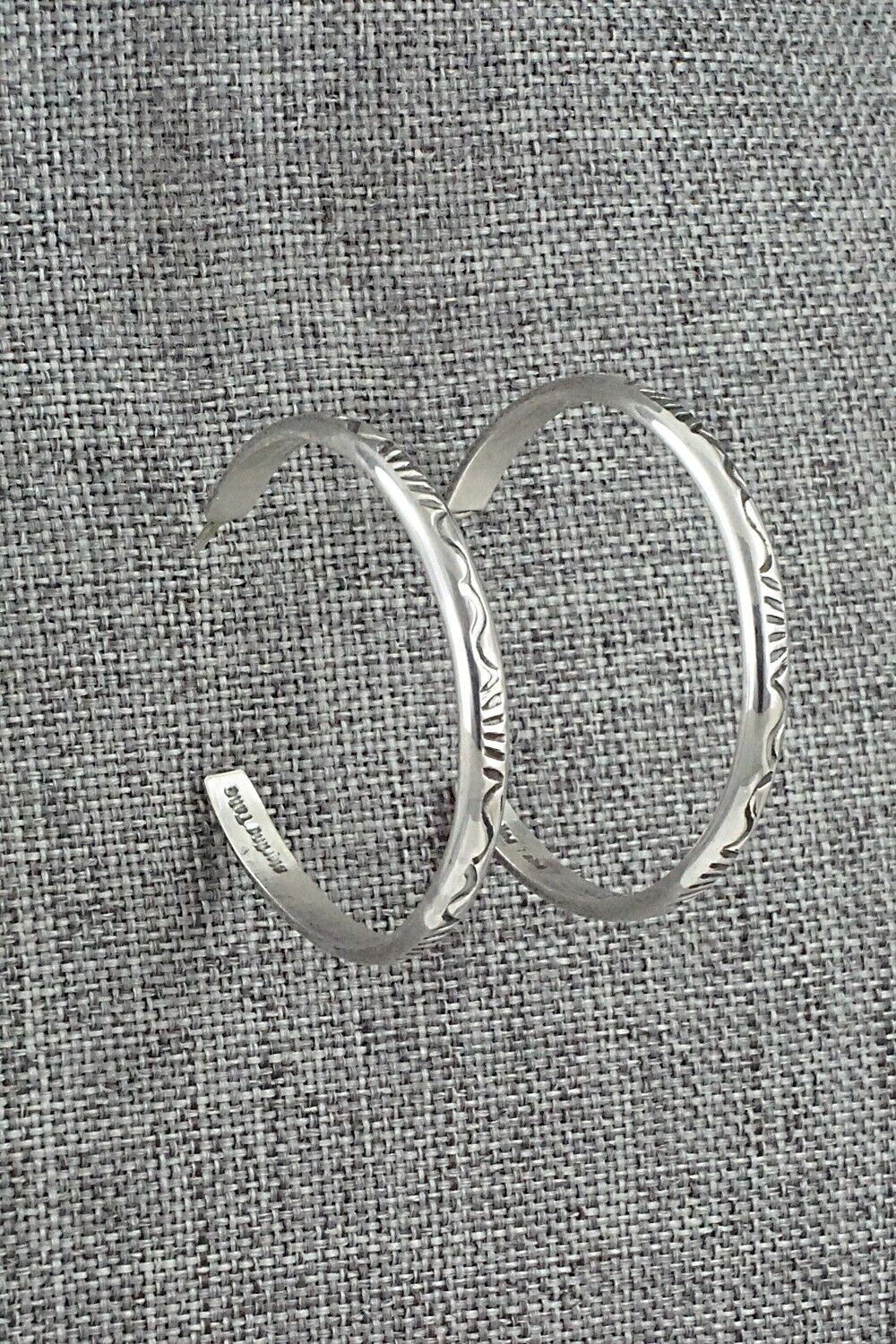 Sterling Silver Hoop Earrings - Elaine Tahe