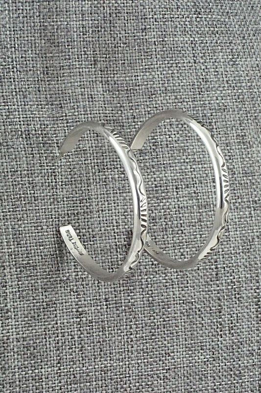 Sterling Silver Hoop Earrings - Elaine Tahe