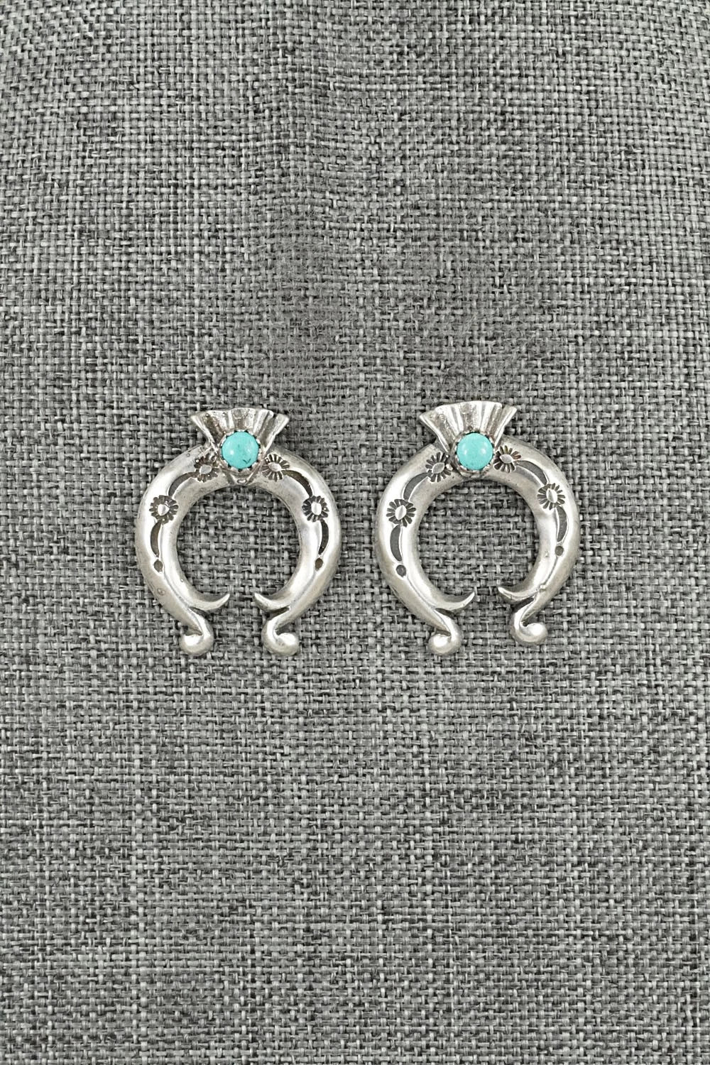 Turquoise & Sterling Silver Earrings - Adrienne Gordon