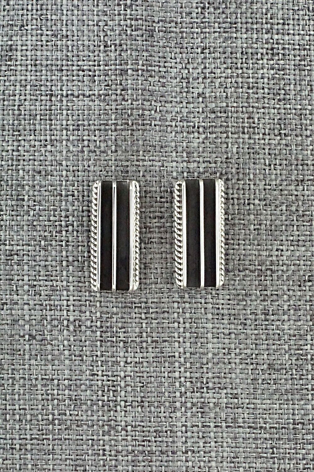 Sterling Silver Earrings - Darrell Yazzie