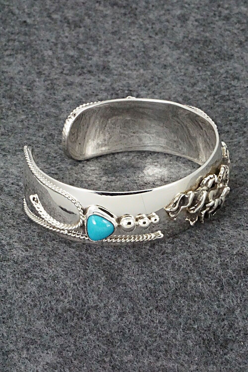 Turquoise & Sterling Silver Bracelet - Bobby Platero