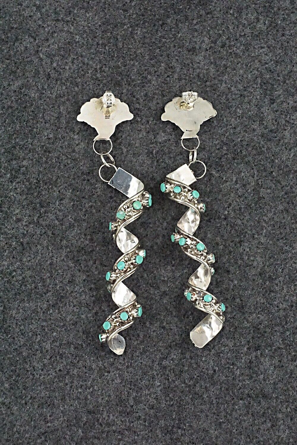 Turquoise & Sterling Silver Earrings - Joanne Cheama