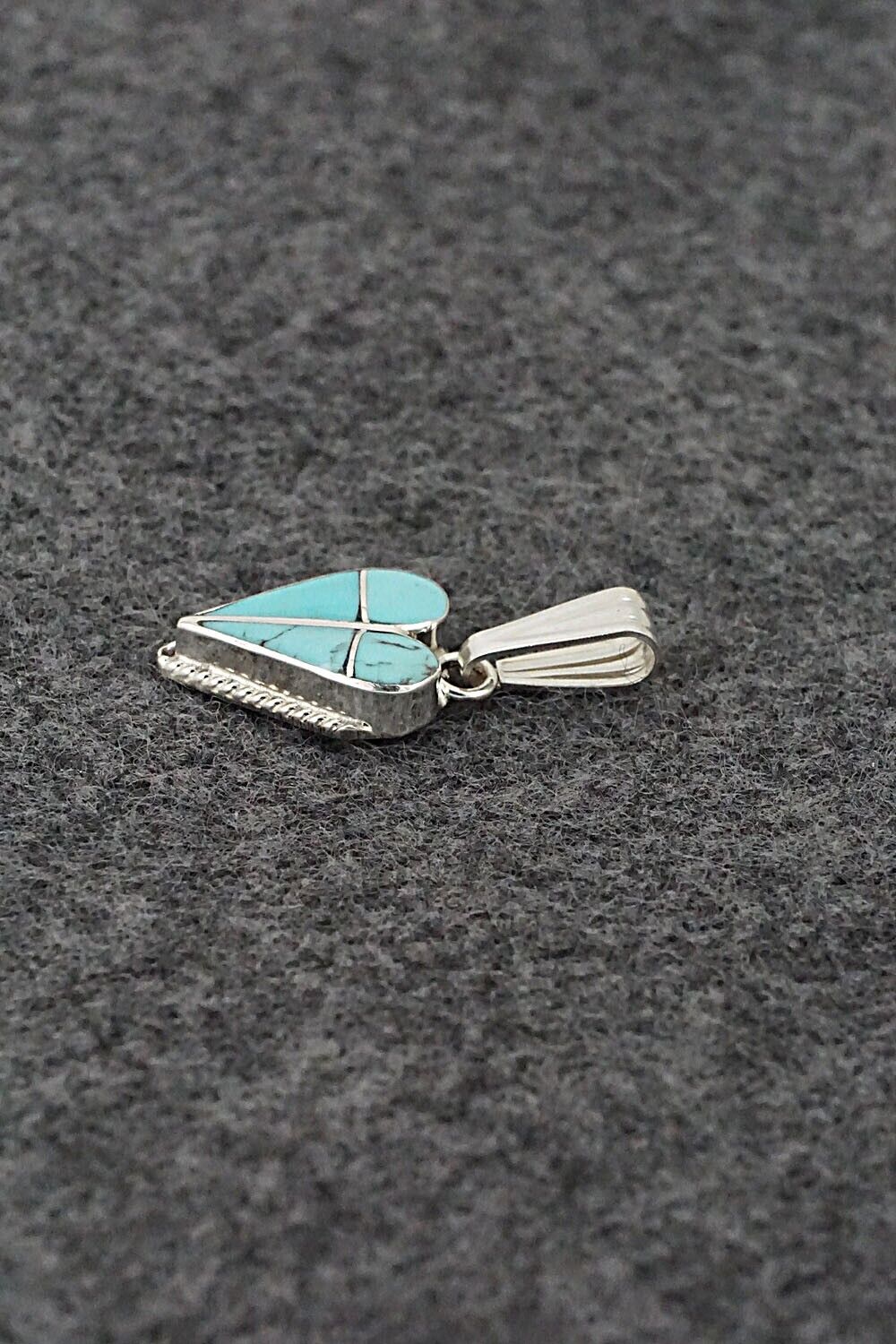 Turquoise & Sterling Silver Pendant - Velda Nastacio
