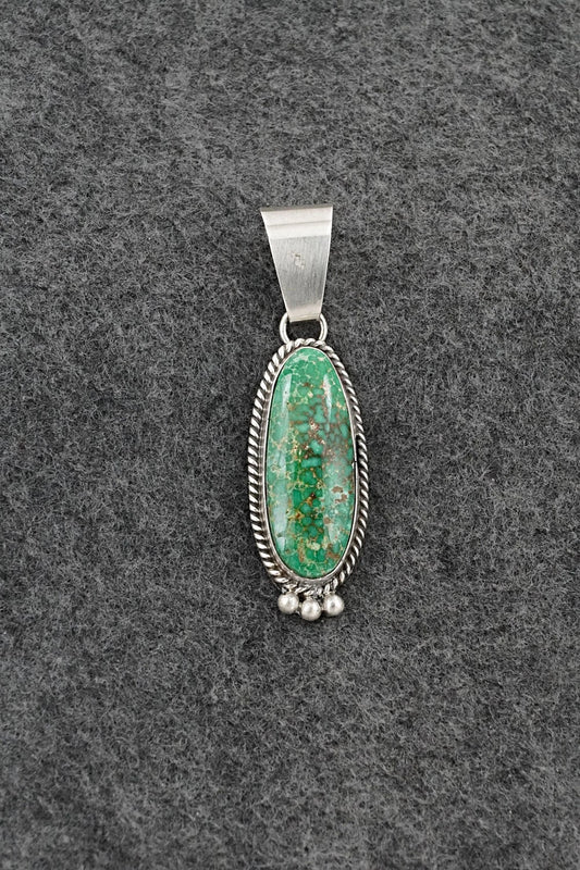 Turquoise & Sterling Silver Pendant - Eugene Gruber