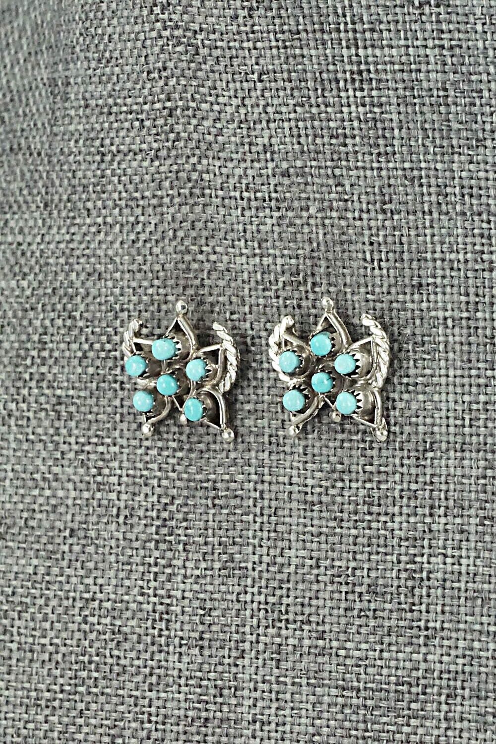 Turquoise & Sterling Silver Earrings - Wayne Johnson