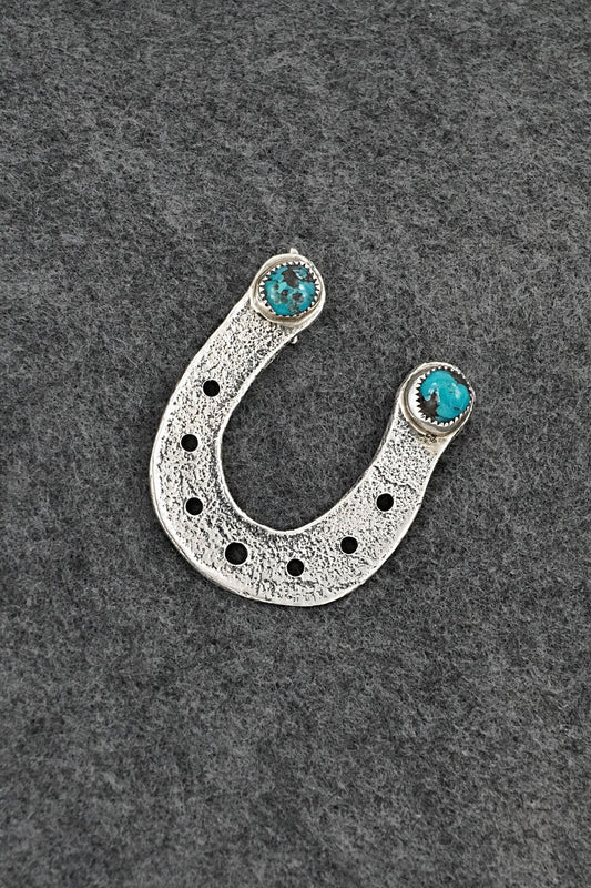 Turquoise & Sterling Silver Pendant - Darius Arviso