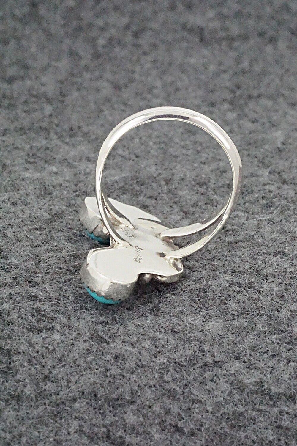 Turquoise & Sterling Silver Ring - Robert Martinez - Size 7.5