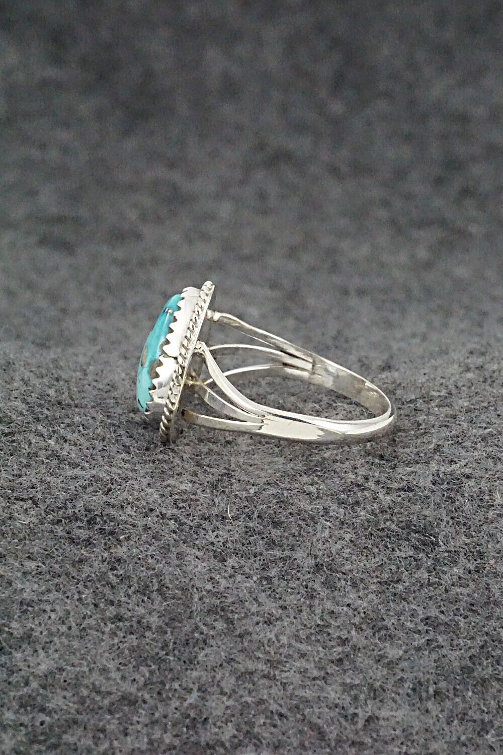 Turquoise & Sterling Silver Ring - Tom Dinetso - Size 10