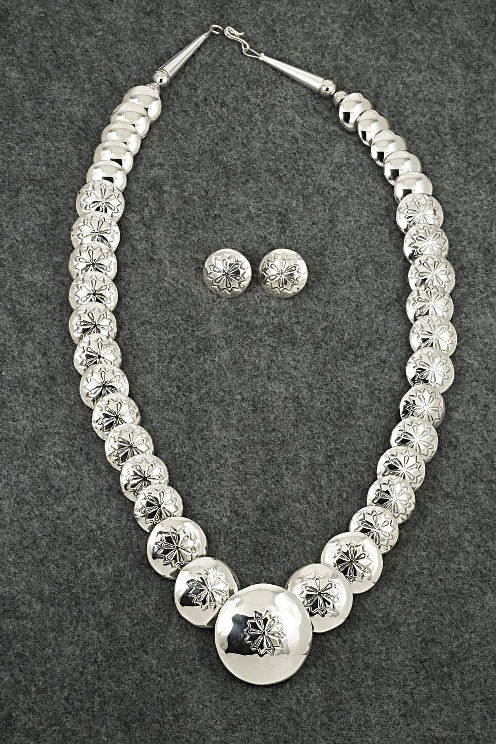 Sterling Silver Necklace and Earrings Set - Tim Thompson