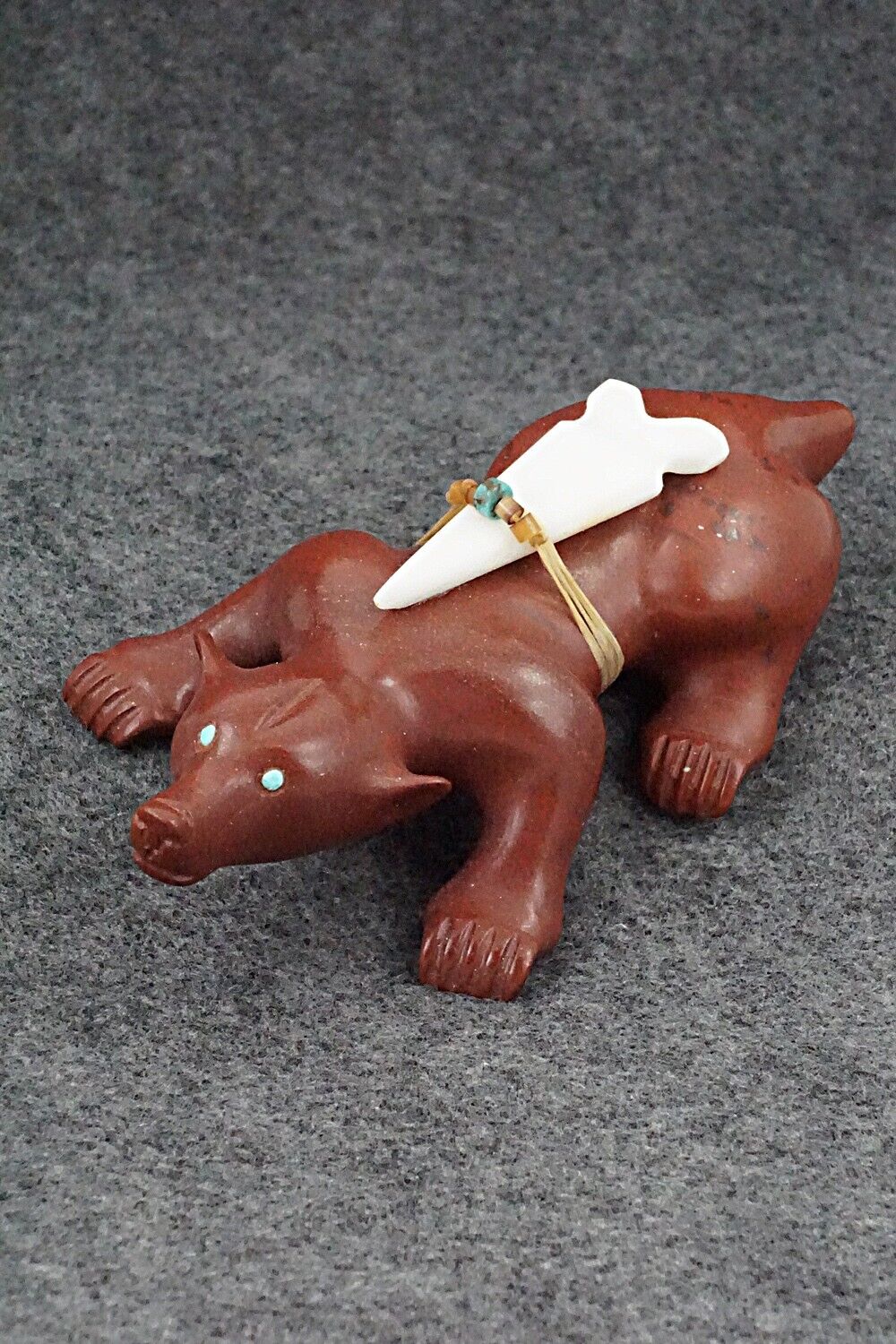 Badger Zuni Fetish Carving - Albert Eustace Sr.