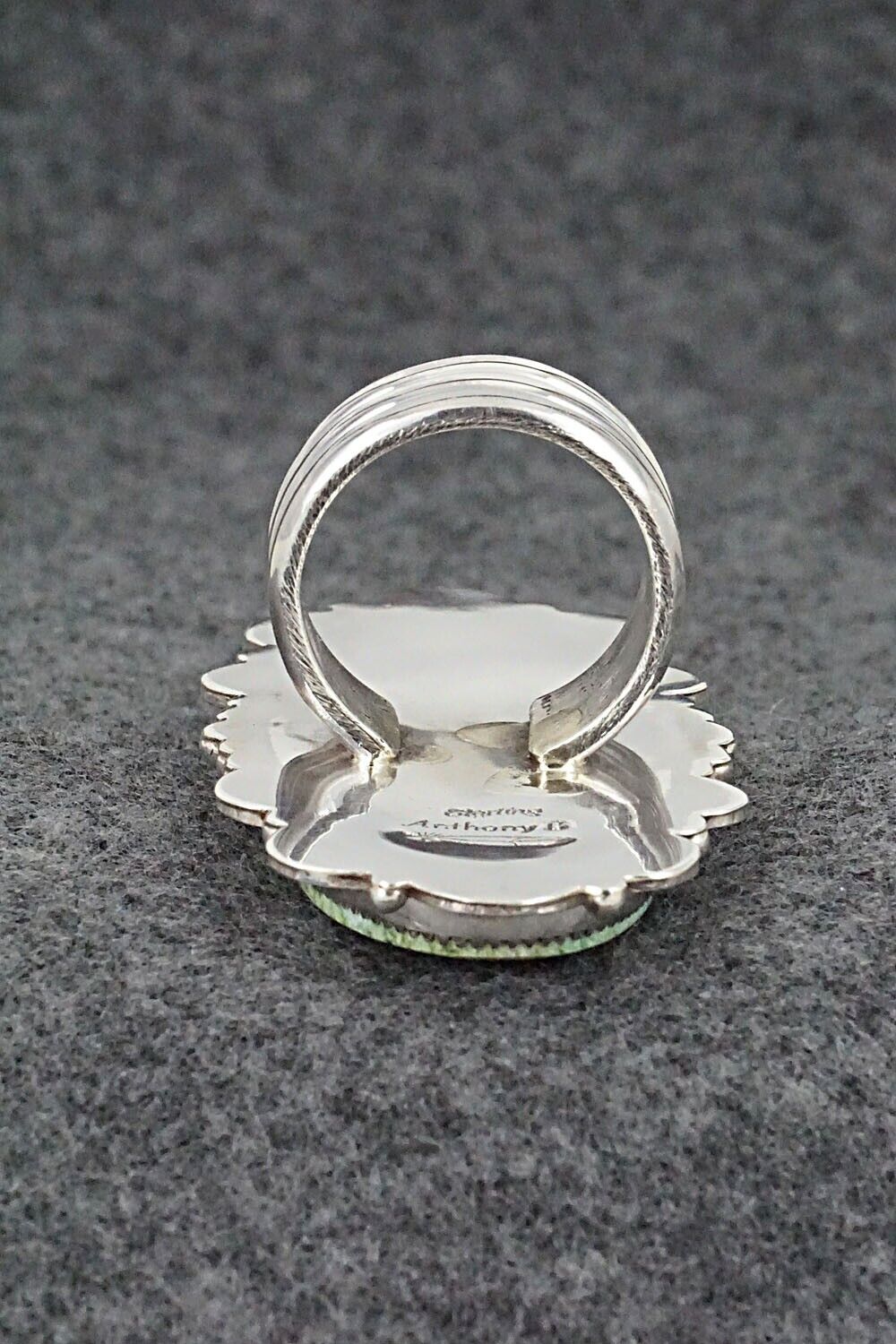 Turquoise & Sterling Silver Ring - Anthony Brown - Size 10