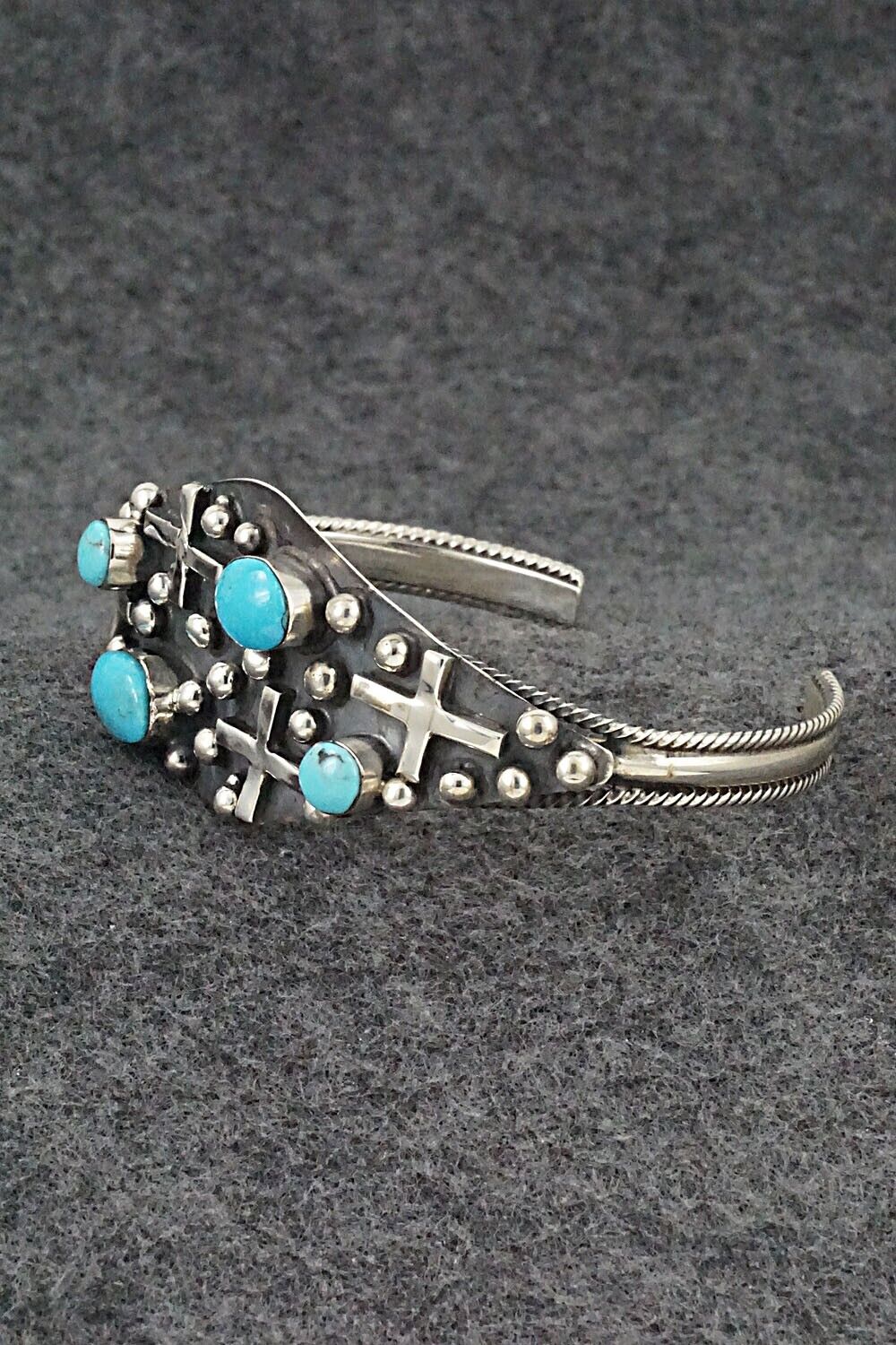 Turquoise & Sterling Silver Bracelet - Gregg Yazzie