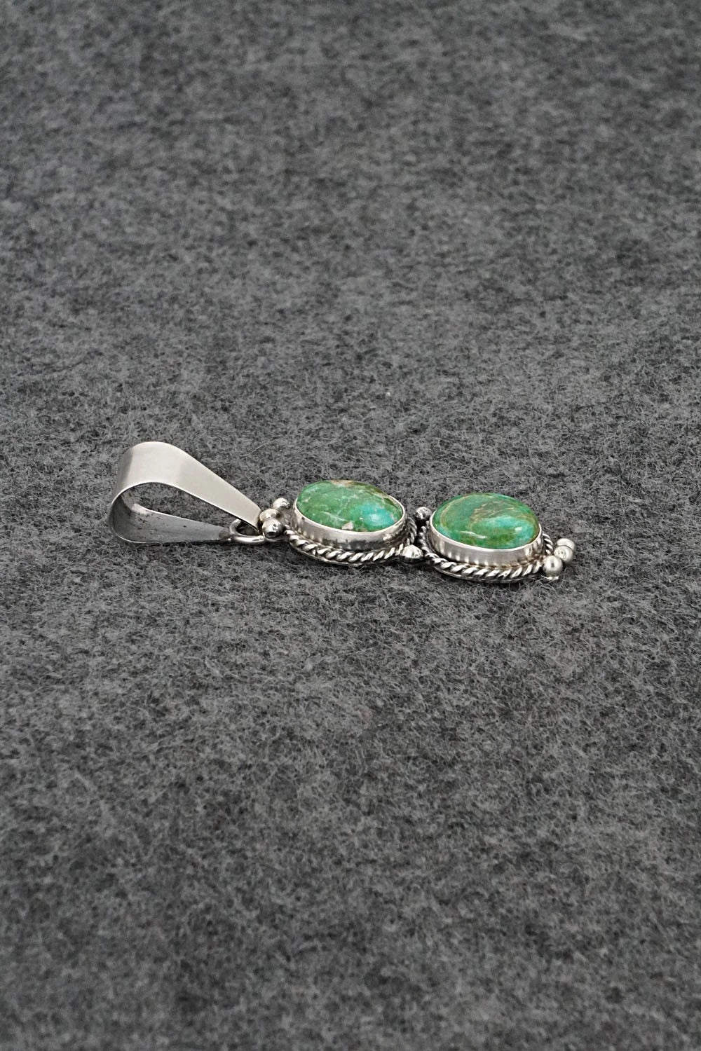 Turquoise & Sterling Silver Pendant - Rena Begay