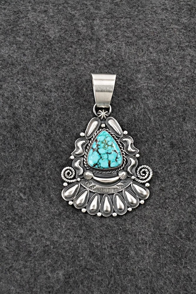 Turquoise and Sterling Silver Pendant - Derrick Gordon