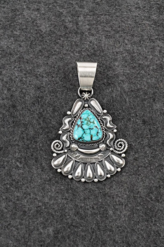 Turquoise and Sterling Silver Pendant - Derrick Gordon
