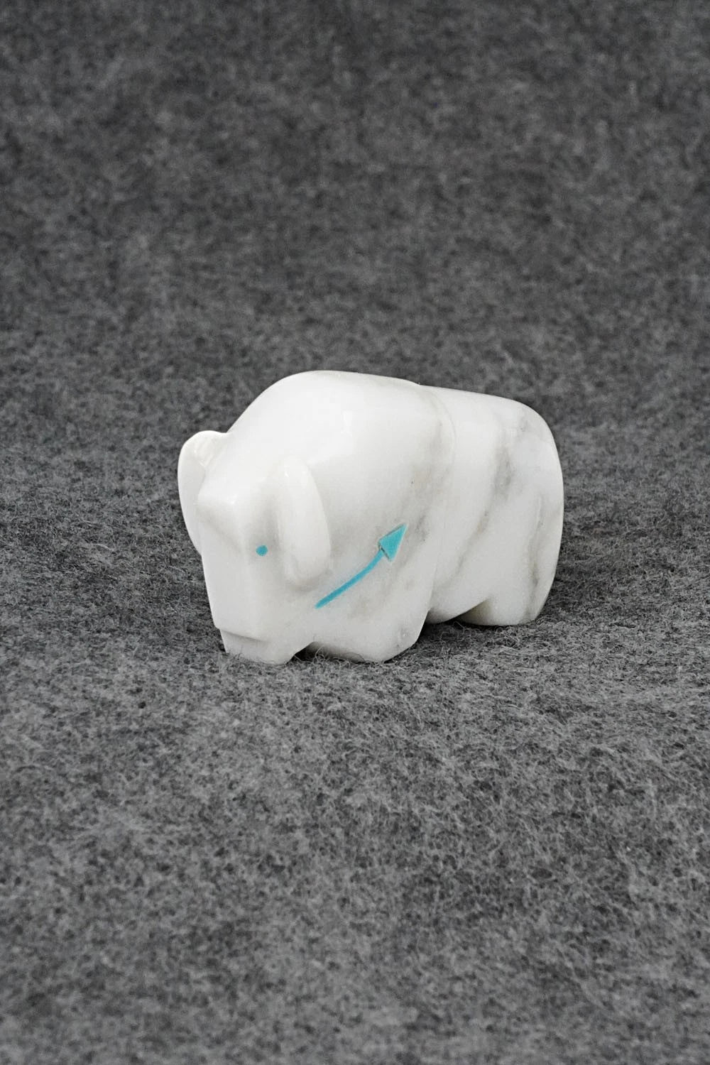 Buffalo Zuni Fetish Carving - Clayton Panteah