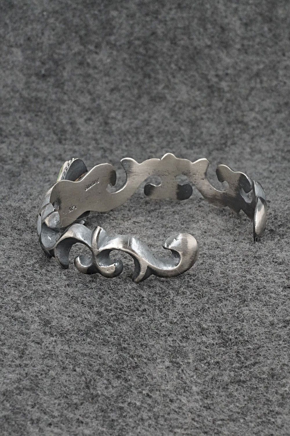 Turquoise & Sterling Silver Bracelet - Harrison Bitsue