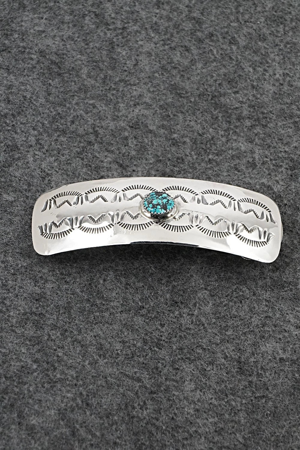 Turquoise & Sterling Silver Hair Barrette - Jolene Begay