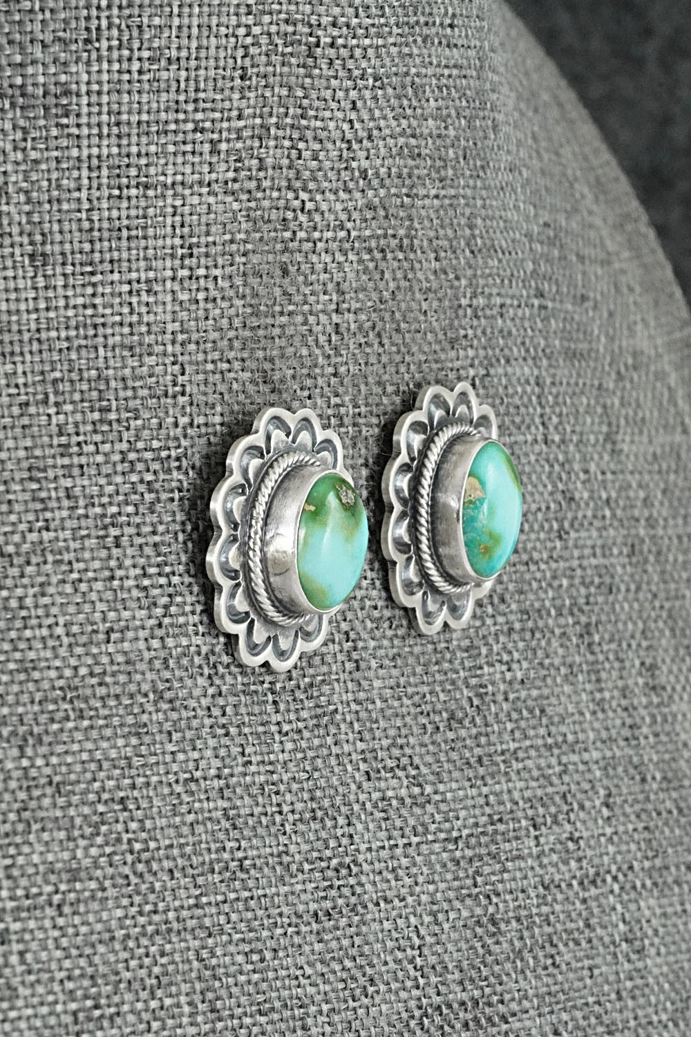 Turquoise & Sterling Silver Squash Blossom Set - Randy Boyd