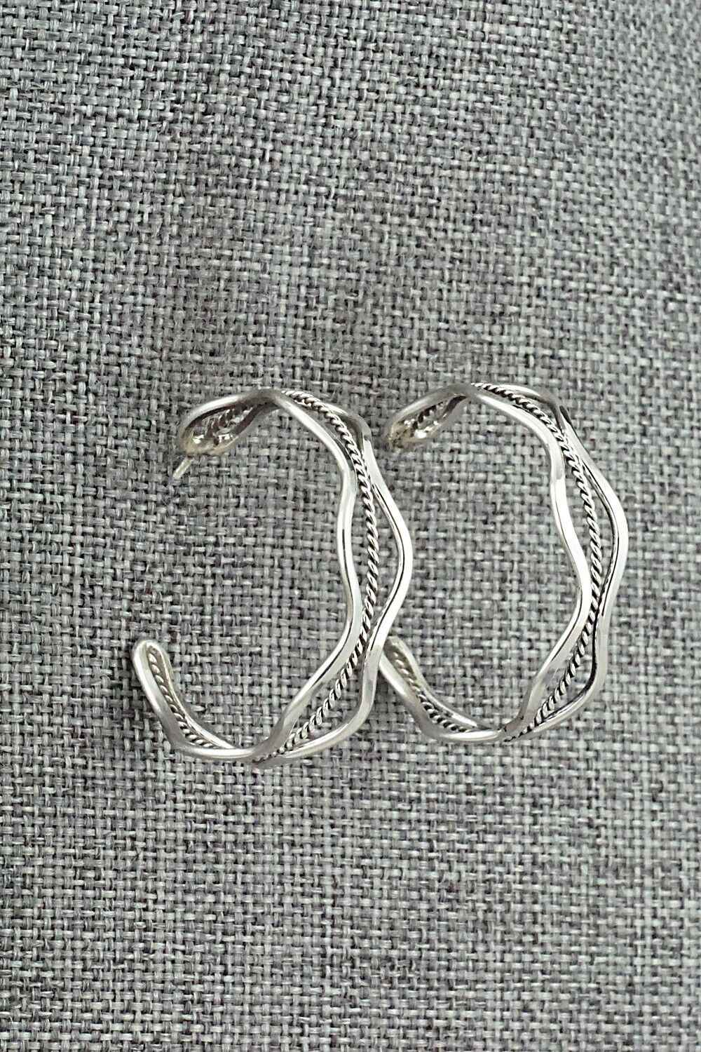 Sterling Silver Hoop Earrings - Ben Tahe