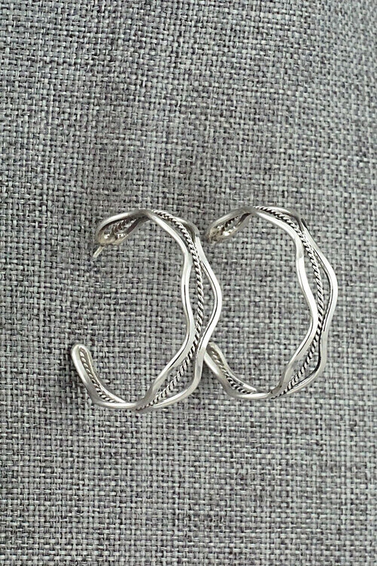 Sterling Silver Hoop Earrings - Ben Tahe