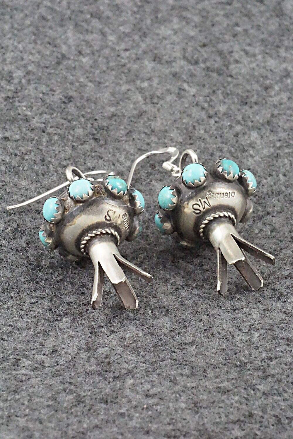 Turquoise & Sterling Silver Earrings - Monica Smith