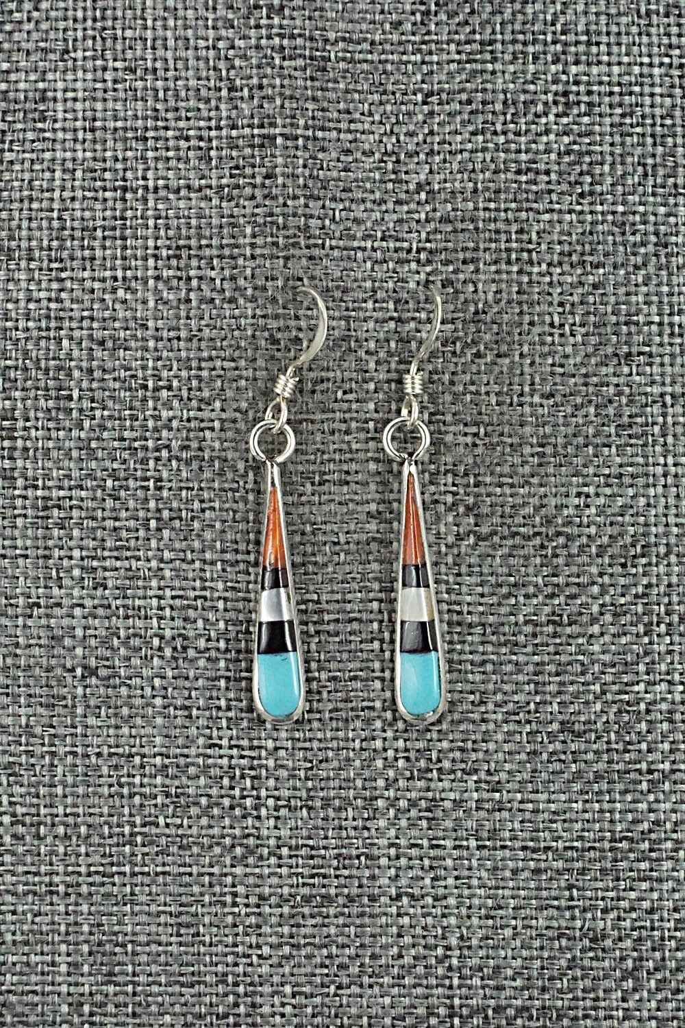 Multi-Stone & Sterling Silver Earrings - Stanford Etsate