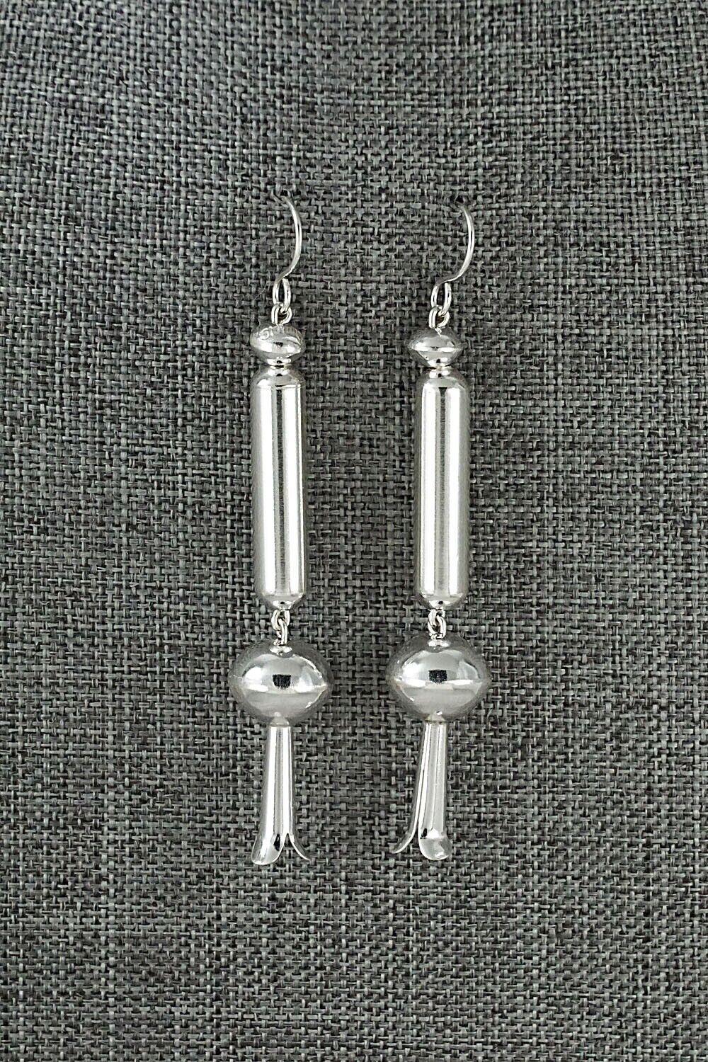 Sterling Silver Navajo Pearl Earrings - Tonisha Haley