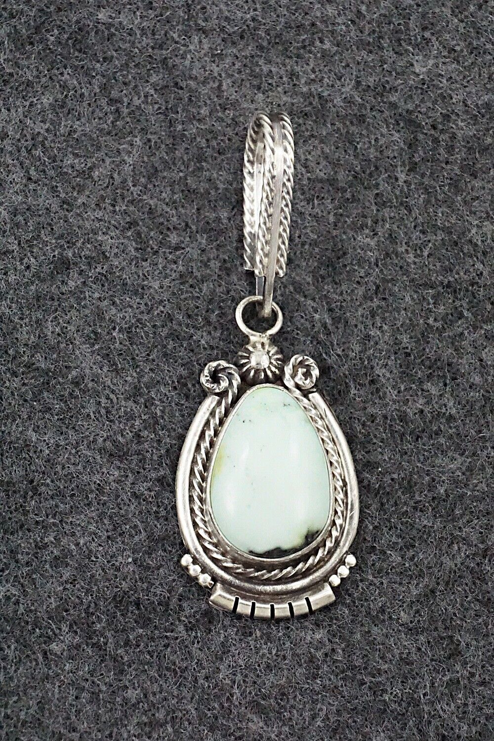 Variscite & Sterling Silver Pendant - Samuel Yellowhair