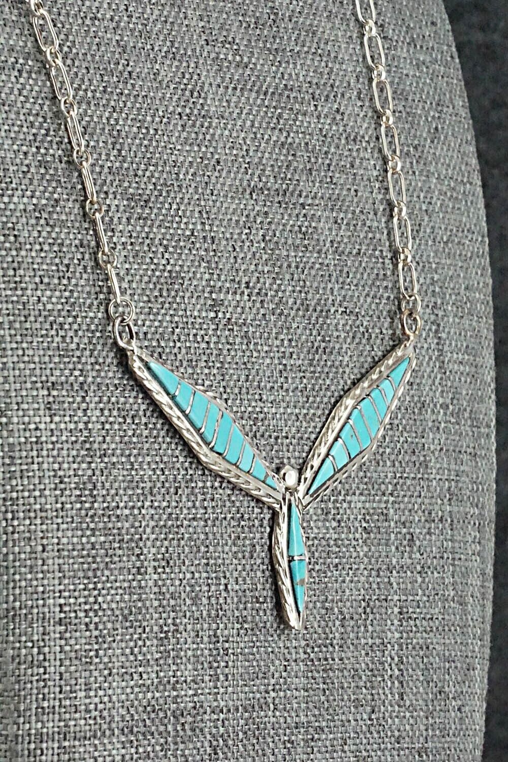 Turquoise & Sterling Silver Necklace - Malcolm Chavez