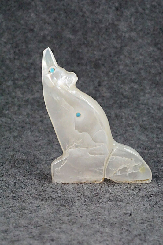 Coyote Zuni Fetish Carving - Danny Lonjose