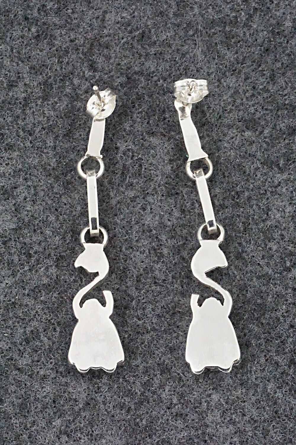 Turquoise & Sterling Silver Earrings - Carlene Hattie