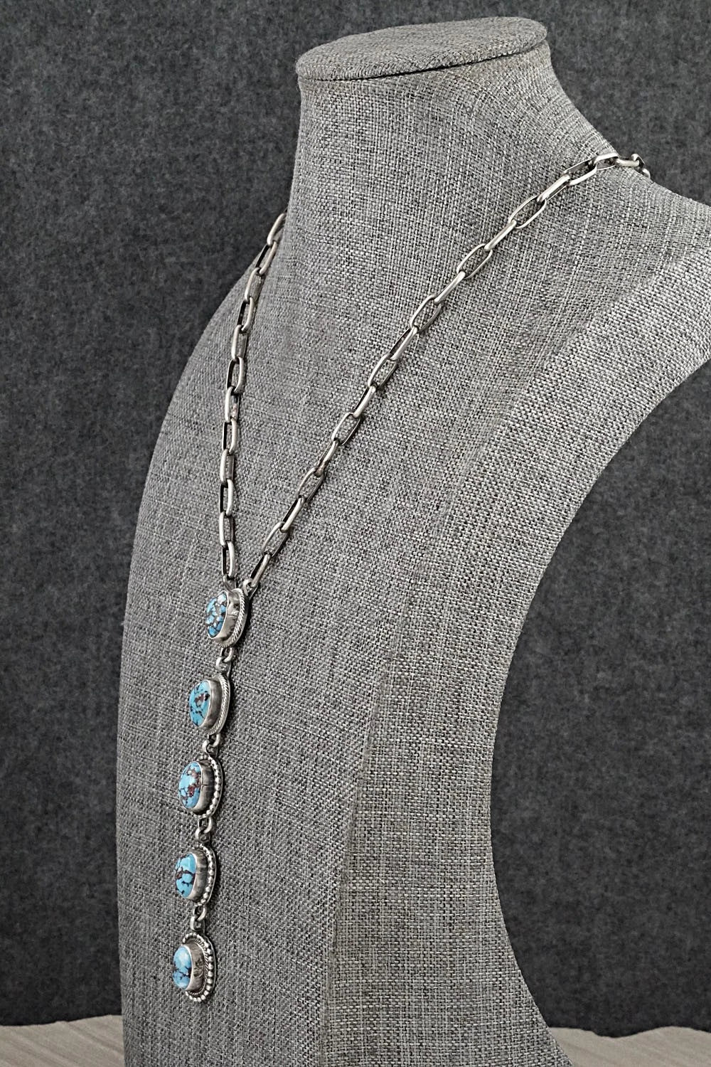 Turquoise & Sterling Silver Necklace - Bobby Johnson