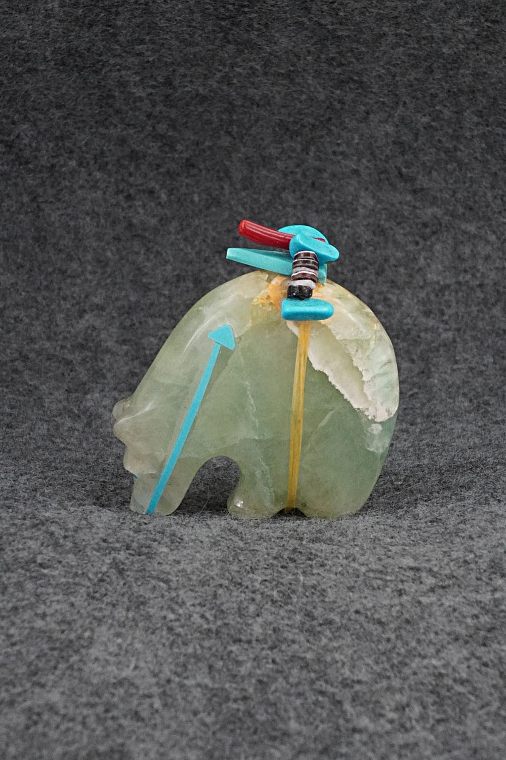 Bear Zuni Fetish Carving - Rodney Laiwakete