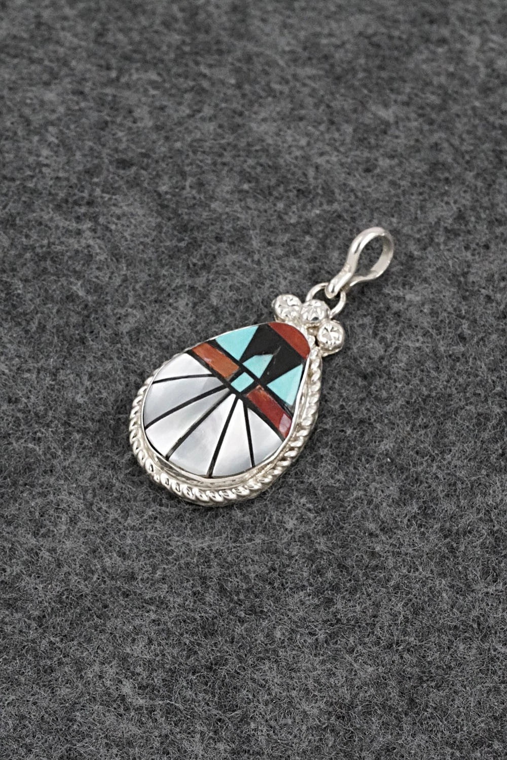 Multi-Stone & Sterling Silver Pendant - Ola Eriacho