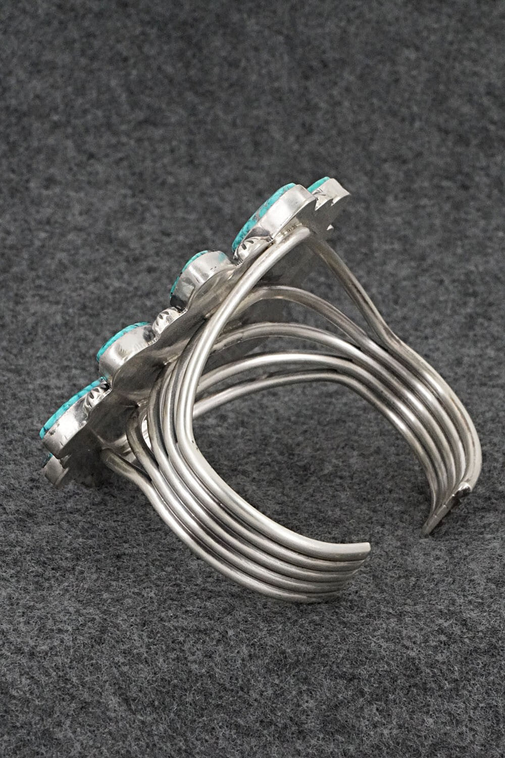 Turquoise and Sterling Silver Bracelet - Tom Lewis
