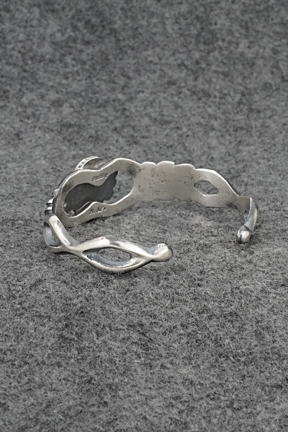 Turquoise & Sterling Silver Bracelet - Harrison Bitsue