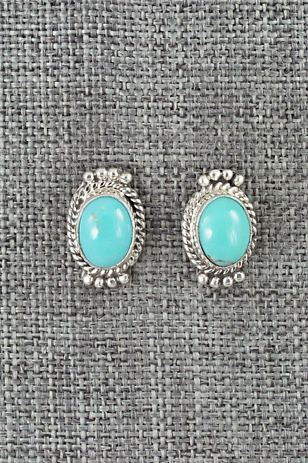 Turquoise & Sterling Silver Earrings - Jan Mariano