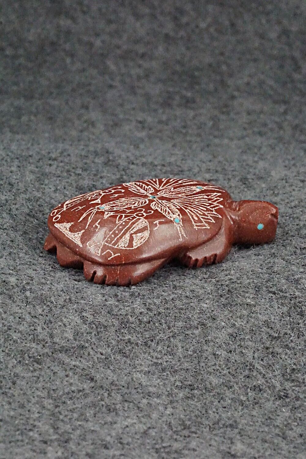 Turtle Zuni Fetish Carving - Adrian Cachini