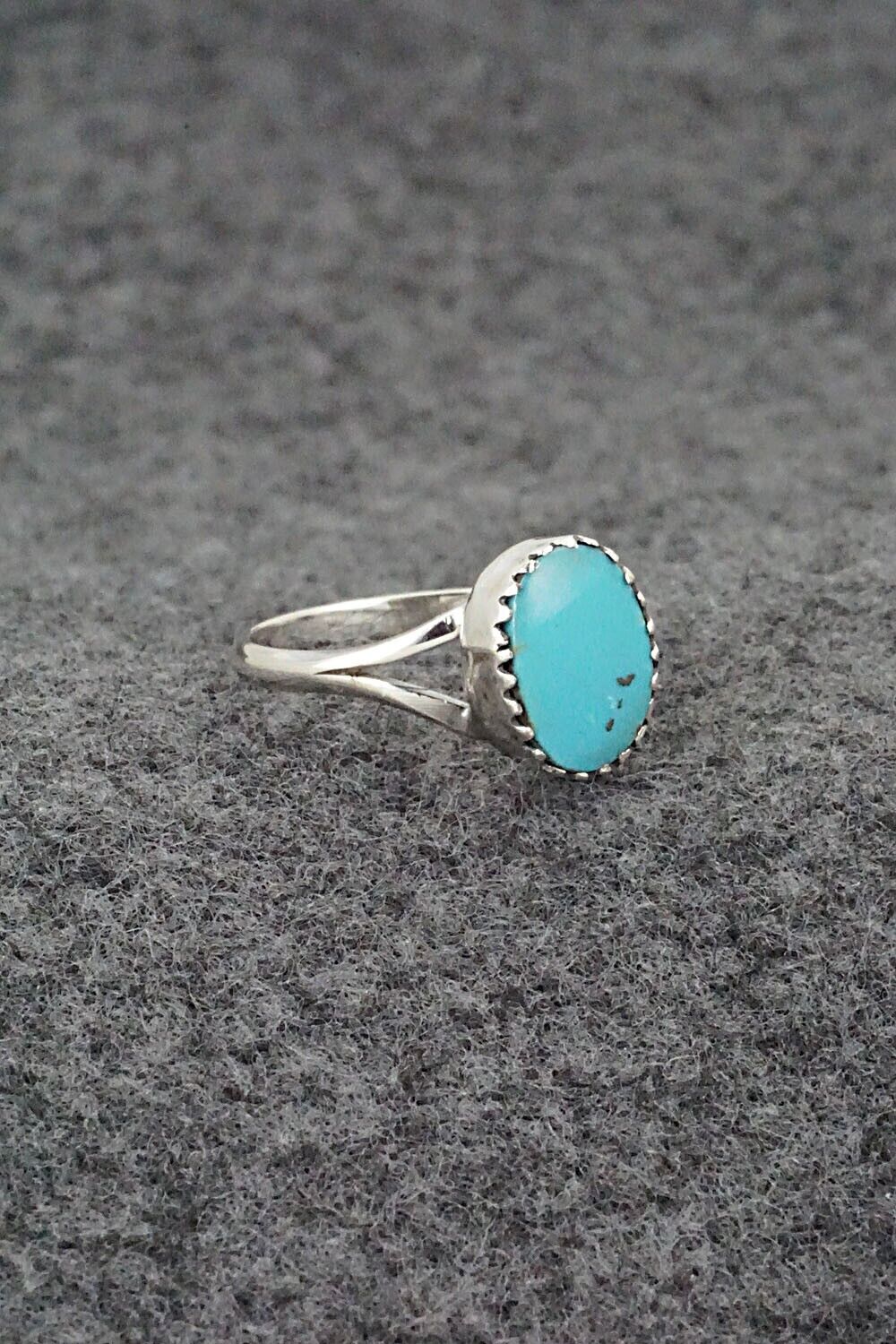 Turquoise & Sterling Silver Ring - Theresa Smith - Size 7