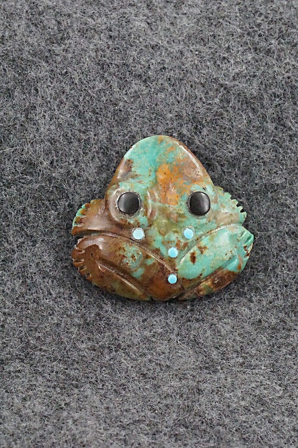 Frog Zuni Fetish Carving - Reynold Lunasee
