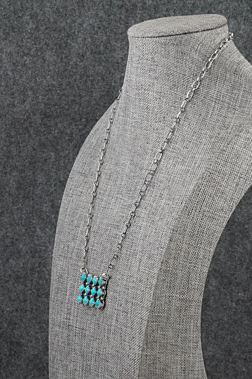 Turquoise & Sterling Silver Necklace - Melissa Anderson
