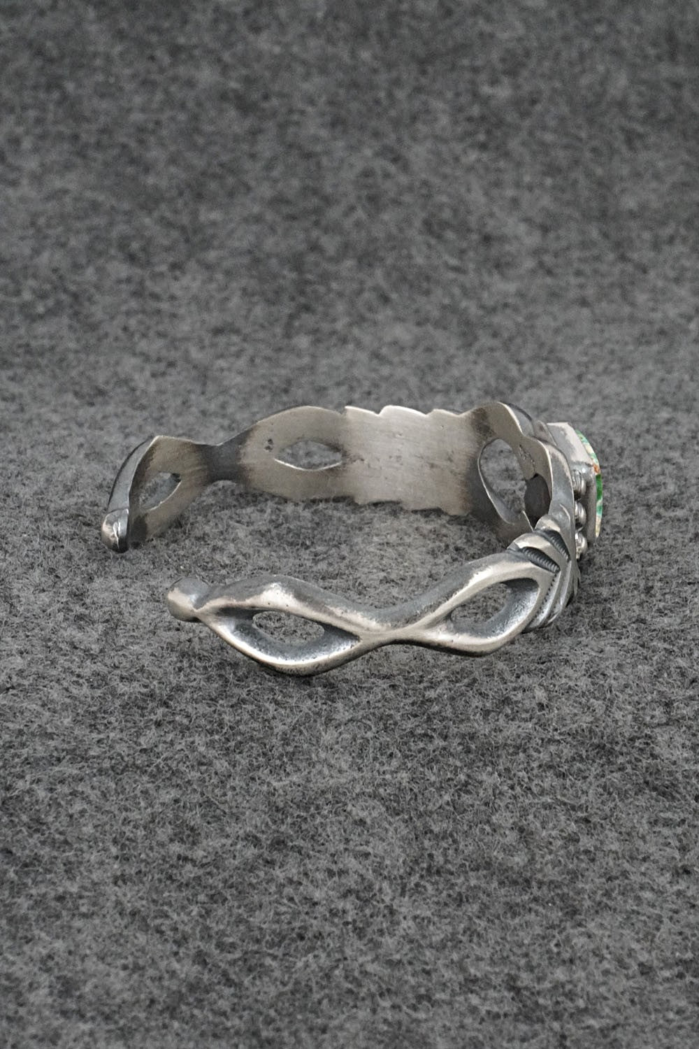 Turquoise & Sterling Silver Bracelet - Harrison Bitsue