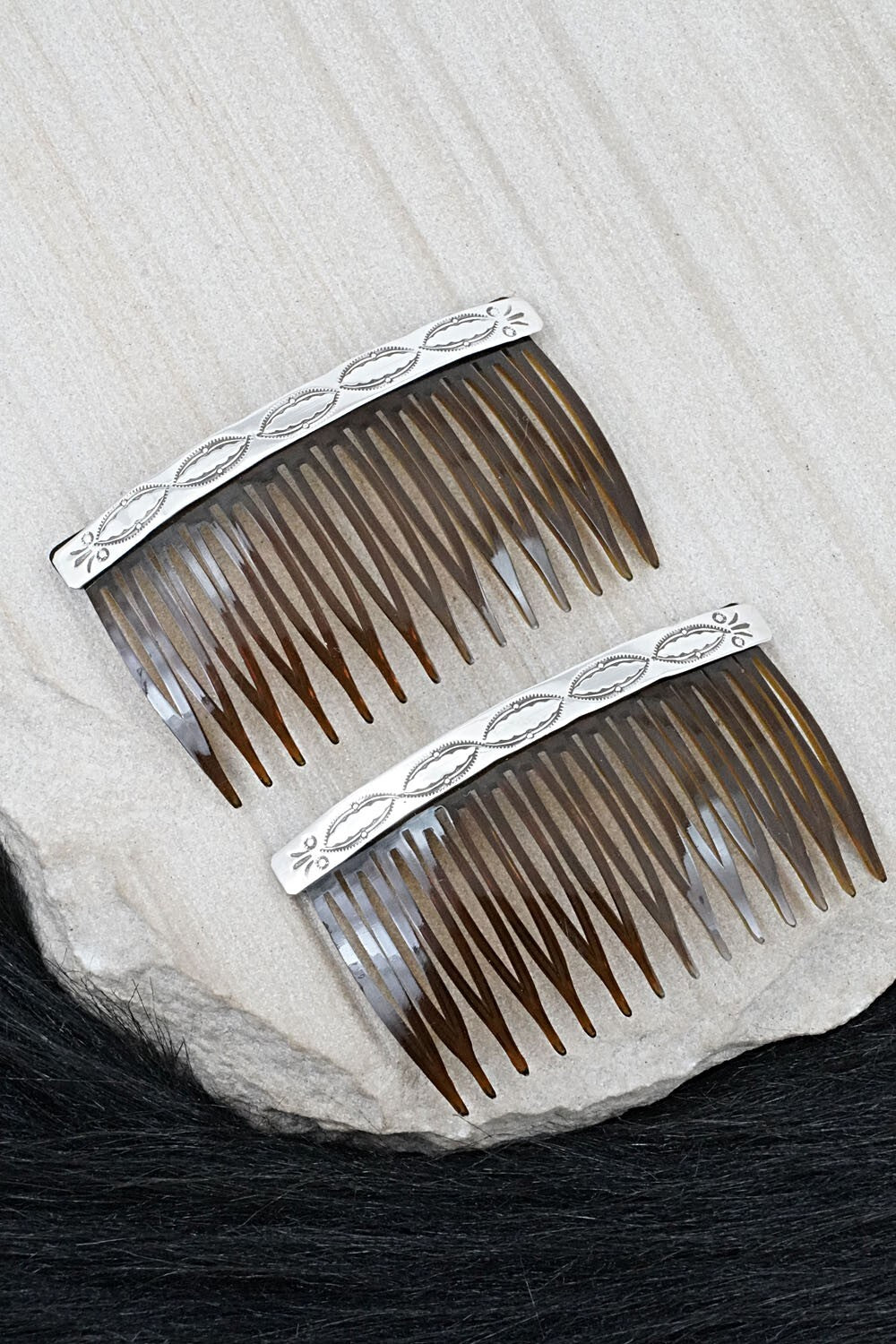 Sterling Silver Hair Combs - Bertha Begay