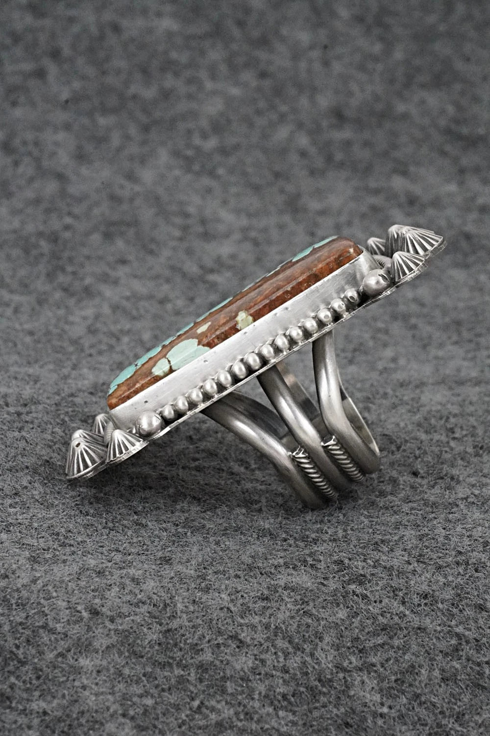 Turquoise & Sterling Silver Ring - Michael Calladitto - Size 7