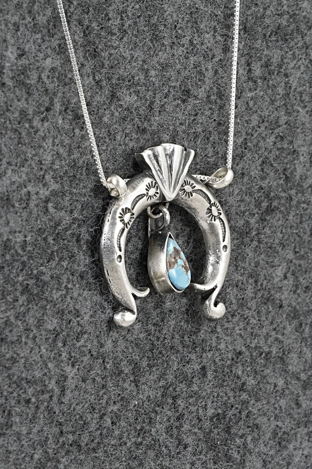 Turquoise & Sterling Silver Necklace - Gary Shorty