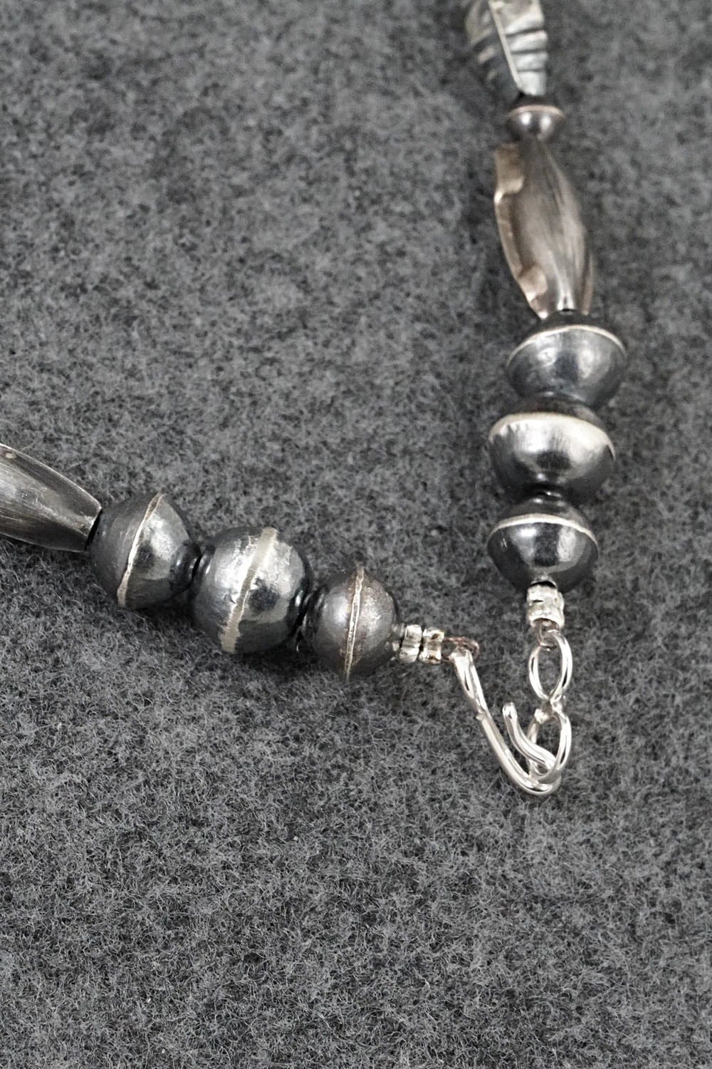 Sterling Silver Navajo Pearl Necklace 20" - Vintage