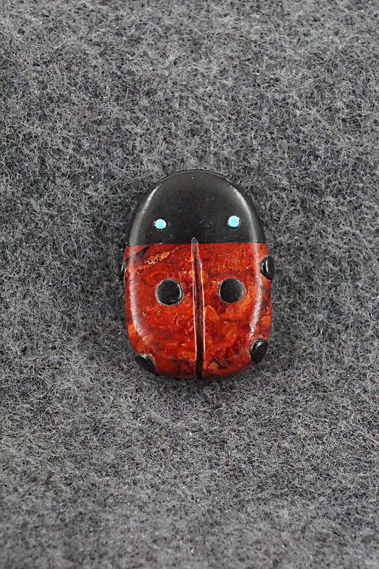 Ladybug Zuni Fetish Carving - Reynold Lunasee